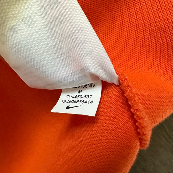 Electro Orange Nike Tech Fleece Full Zip Hooded Sweatshirt with matching Joggers - Picture 6 of 8